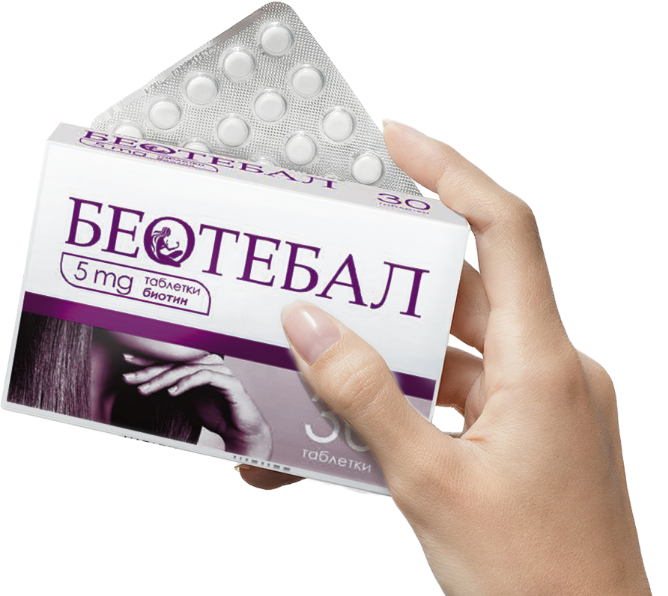 Beotebal packshot with hand